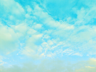 Pastel sky and sweet soft clouds