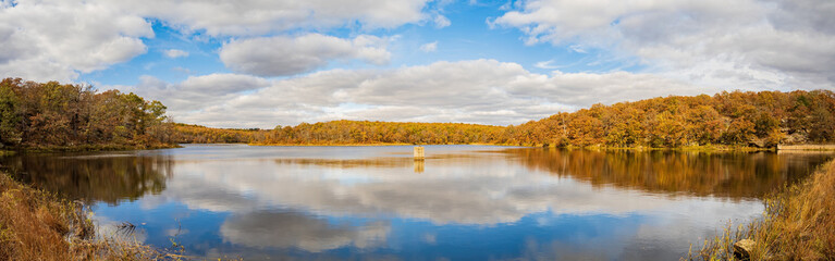 Fall color of the Osage Hills State Park