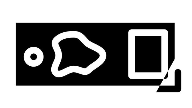 Medical Checkup Health line icon animation. Medical Questionnaire And Card, Blood Test And Analysis, Cardiogram And Endoscope