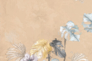 Beautiful oil painting flower illustration - 472934197