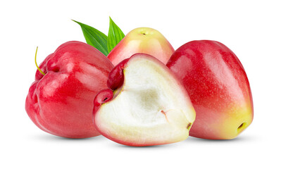 rose apple isolated on white