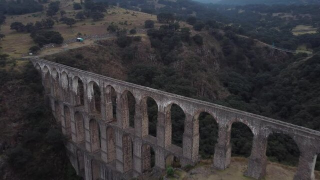Beautiful aerial view across the Arches of the Site