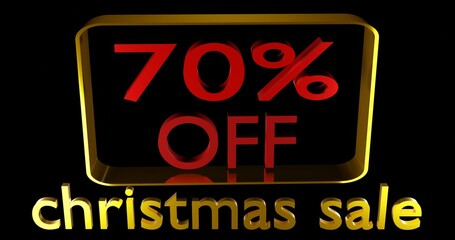 christmas sale 70% off