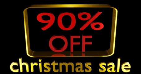 christmas sale 90% off