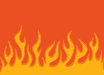 Simple orange background with gradient yellow flame pattern
