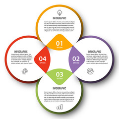 Infographic design circle templates