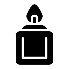 candle glyph icon