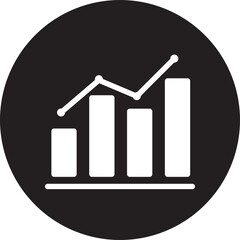 Analytics glyph icon