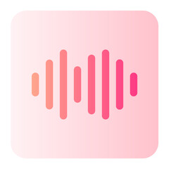 frequency gradient icon