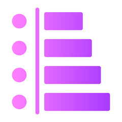 Fototapeta premium statistics gradient icon