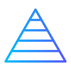 pyramid gradient icon