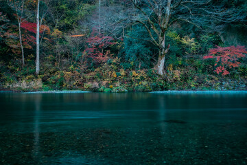 静かな川の流れ