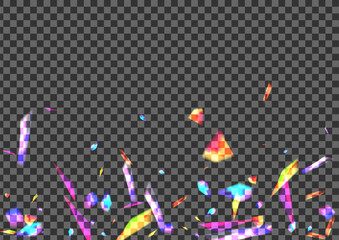 Pink Spark Background Transparent Vector. Glare Reflex Template. Orange Stardust Wallpaper. Violet Banner. Bokeh Radiant Illustration.