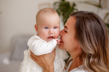 mom keeps the baby at home