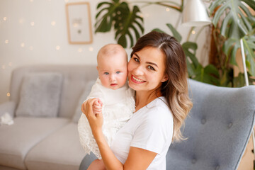 mom keeps the baby at home