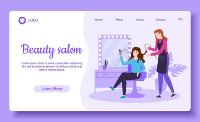 Beauty Salon Web Page