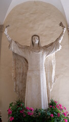 Statue of Saint Catherine of Siena - obrazy, fototapety, plakaty