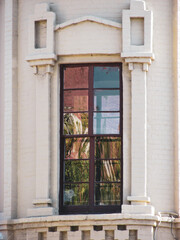 Vertical windows on 19th century building. During this period, Australian architects were inspired by architectural trends in the West. As a large number of architects were imported from England.