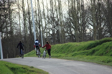 Fototapeta premium Randonnée en vélo