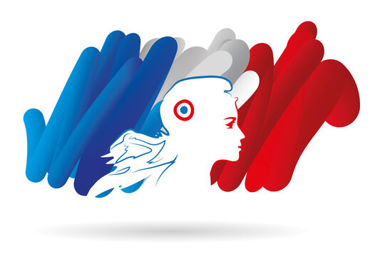 élection en france et  drapeau français