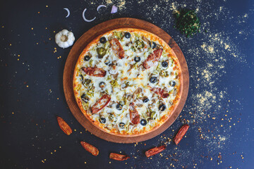Fototapeta na wymiar Pizza Food Photography