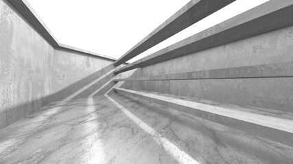 Abstract architecture interior background. Empty concrete room