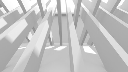 Abstract architecture background. Empty rough concrete interior