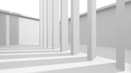 Fototapeta premium Abstract White Architecture Design Concept