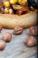 wheat tartlet with nuts