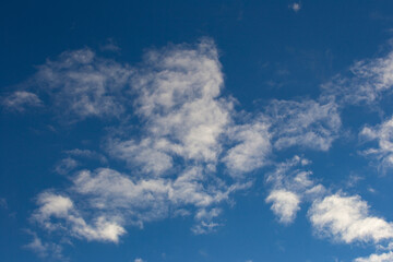 blue sky with white clouds