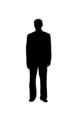 silhouette of a man