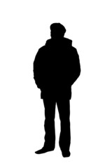 Silhouette of man