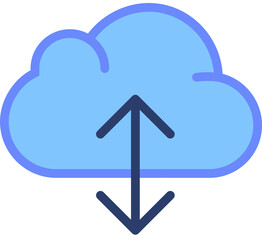 cloud-computing-1 icon vector illustration logo style