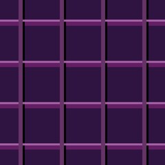 Seamless plaid pattern in different shades of violet. Handkerchief or tablecloth. Vector design.
