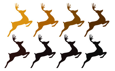 Vector to the color deer