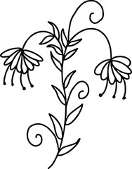 Hand Drawn Flowers SVG Hand-Drawn Floral Set