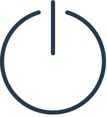 power icon vector illustration logo style