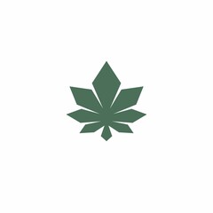 Obraz premium cannabis simple logo, cannabis. vector illustration for business logo or icon