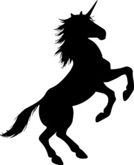 Fototapeta na wymiar Unicorn Silhouette SVG Unicorn Clipart