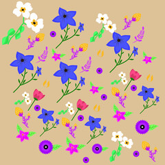 Floral pattern design in vector