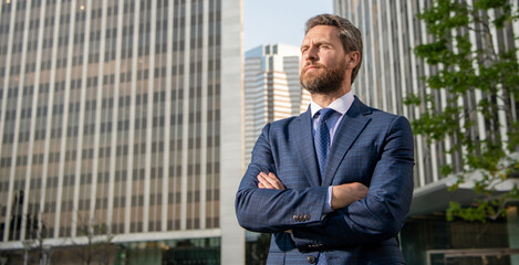 male formal fashion. professional unshaven ceo. copy space. serious businessperson in formalwear