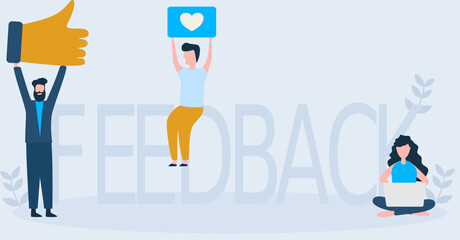 People give star review rating and feedback.