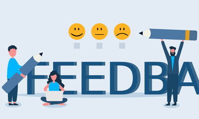 People give star review rating and feedback.