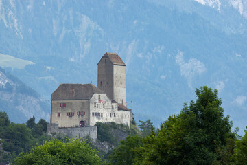 Fototapeta premium Sargans Castle, Canton of St. Gallen, Switzerland