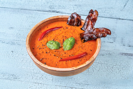 Creamy Grilled Red Pepper Soup