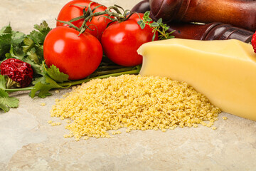 Raw Italian pasta - Stelline for cooking