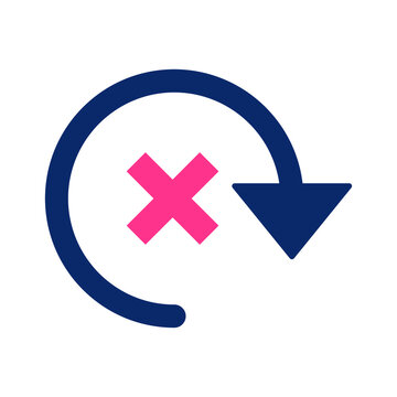 Revert Isolated Vector icon which can easily modify or edit

