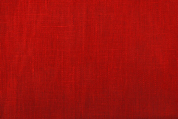Red fabric texture - Christmas linen background