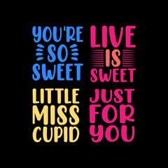 Obraz premium love typography lettering quote,valentine's day lettering for t-shirt design,