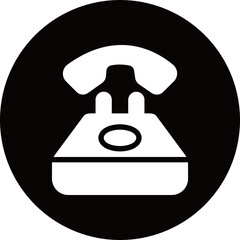 telephone glyph icon